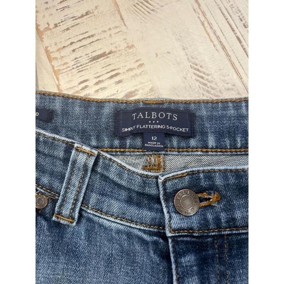 Woman's Talbots Simply Flattering S Pocket Womens Jeans Denim Blue Size 12. - Picture 3 of 4